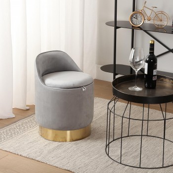 Pouf Rotondo Grigio